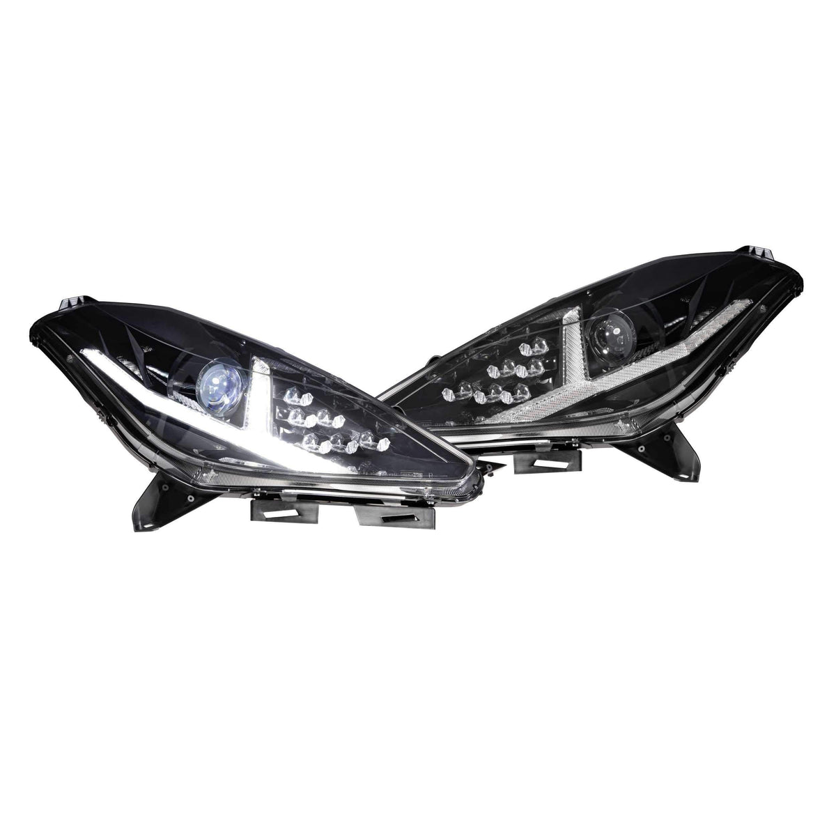 2014-2019 Corvette XB LED Black Headlights | Dirty Garage