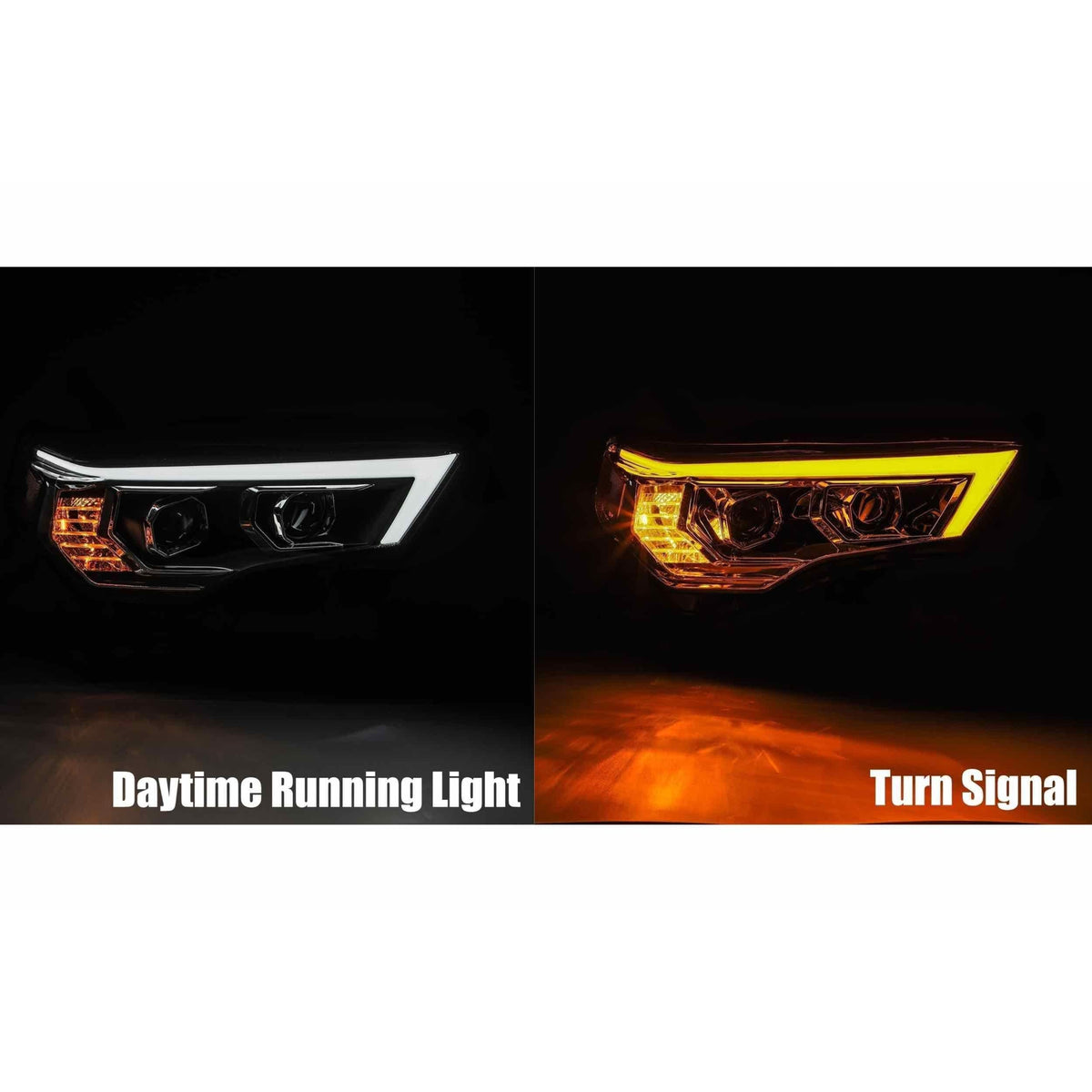 2014-2020 4Runner Luxx-Series LED Black Headlights - View 10 | Dirty Garage