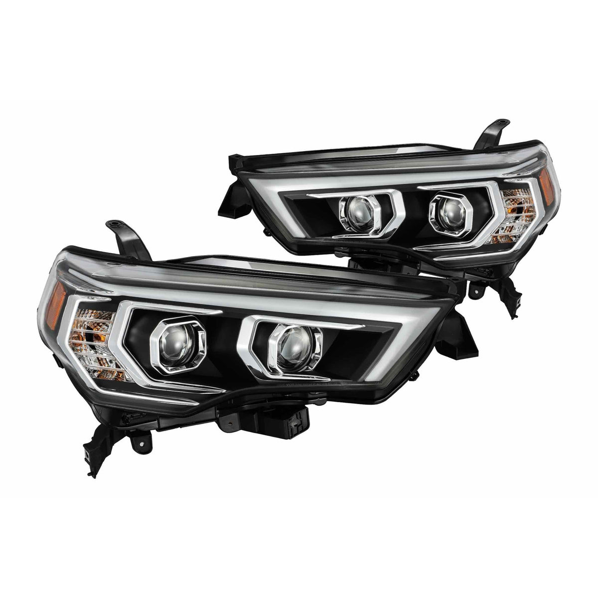2014-2020 4Runner Pro-Series Halogen Chrome Headlights - View 2 | Dirty Garage