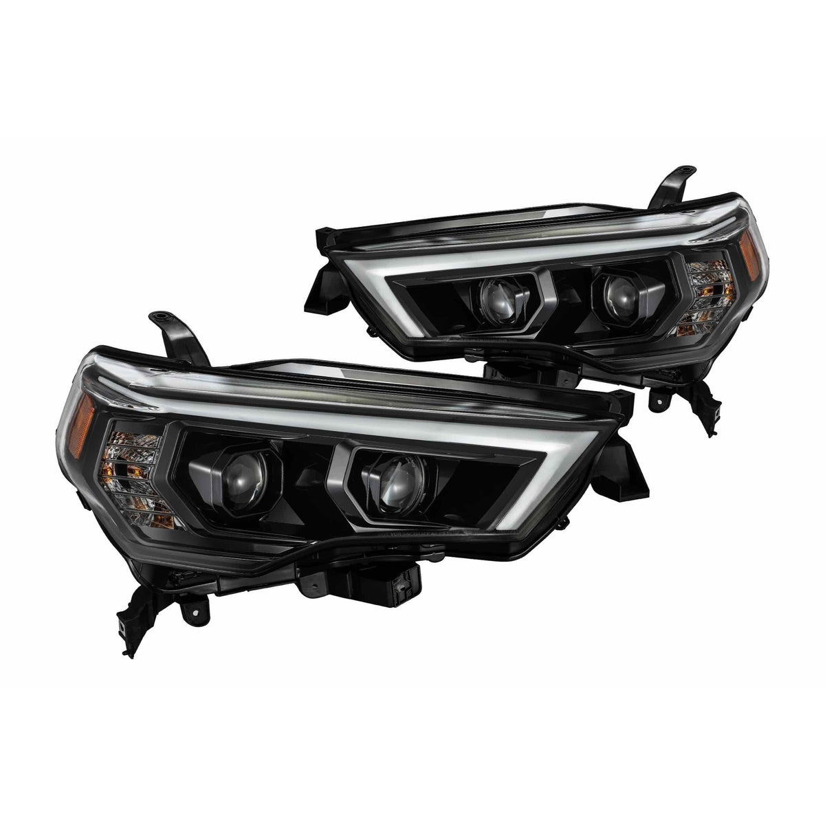 2014-2020 4Runner Pro-Series Halogen Chrome Headlights - View 3 | Dirty Garage