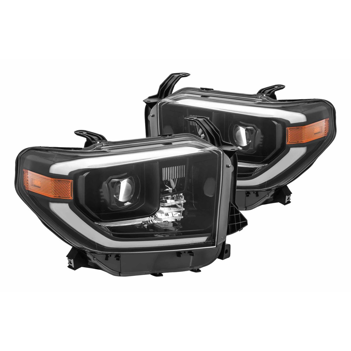 2014-2020 Tundra Pro-Series Halogen Black Headlights - View 2 | Dirty Garage