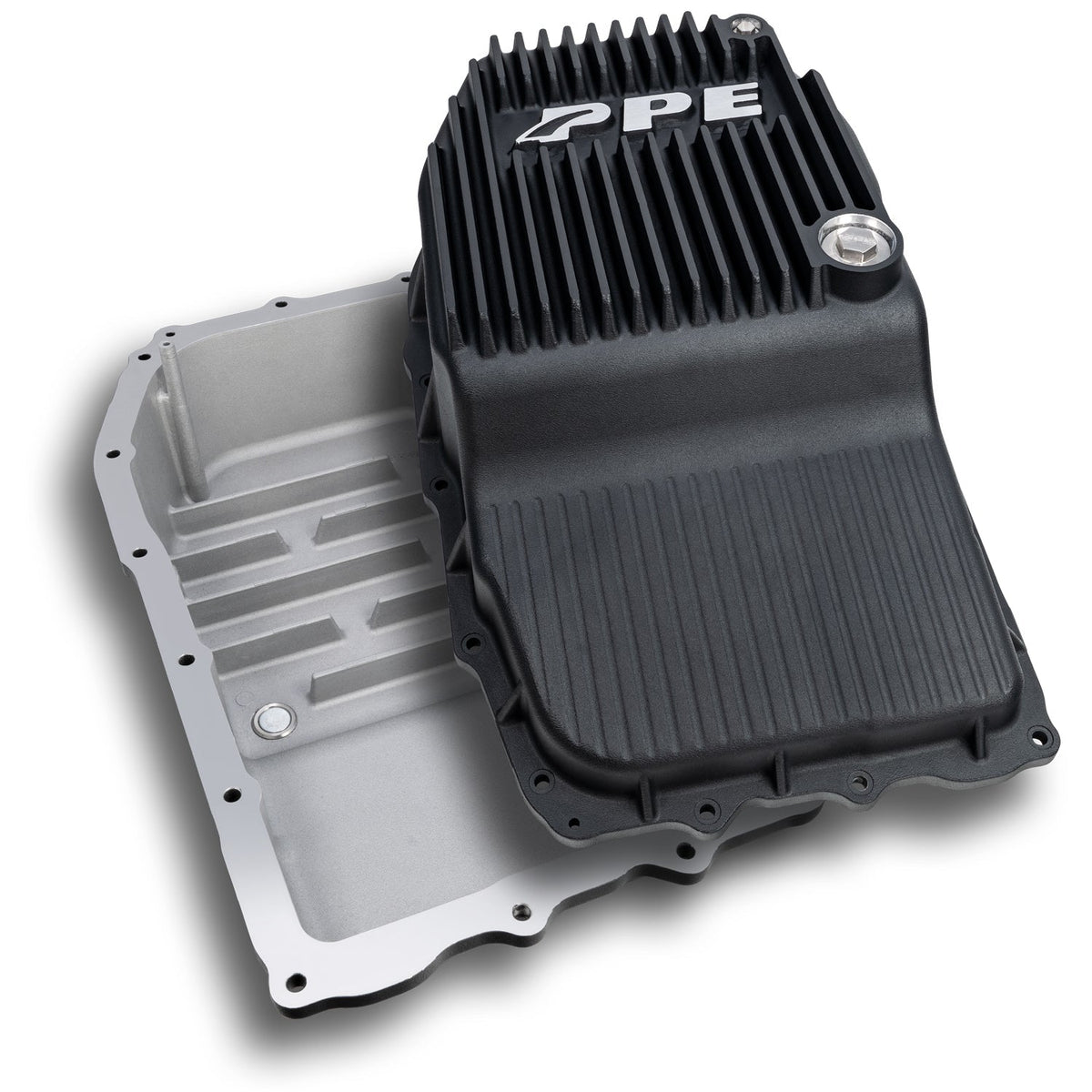 2015-2018 w/ 8L90 Transmission Heavy-Duty Cast Aluminum Deep Transmission Pan Raw - View 3 | Dirty Garage