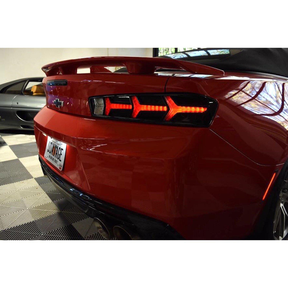 2016-2018 Chevrolet Camaro XB LED Lambo Red Tail Lights - View 8 | Dirty Garage