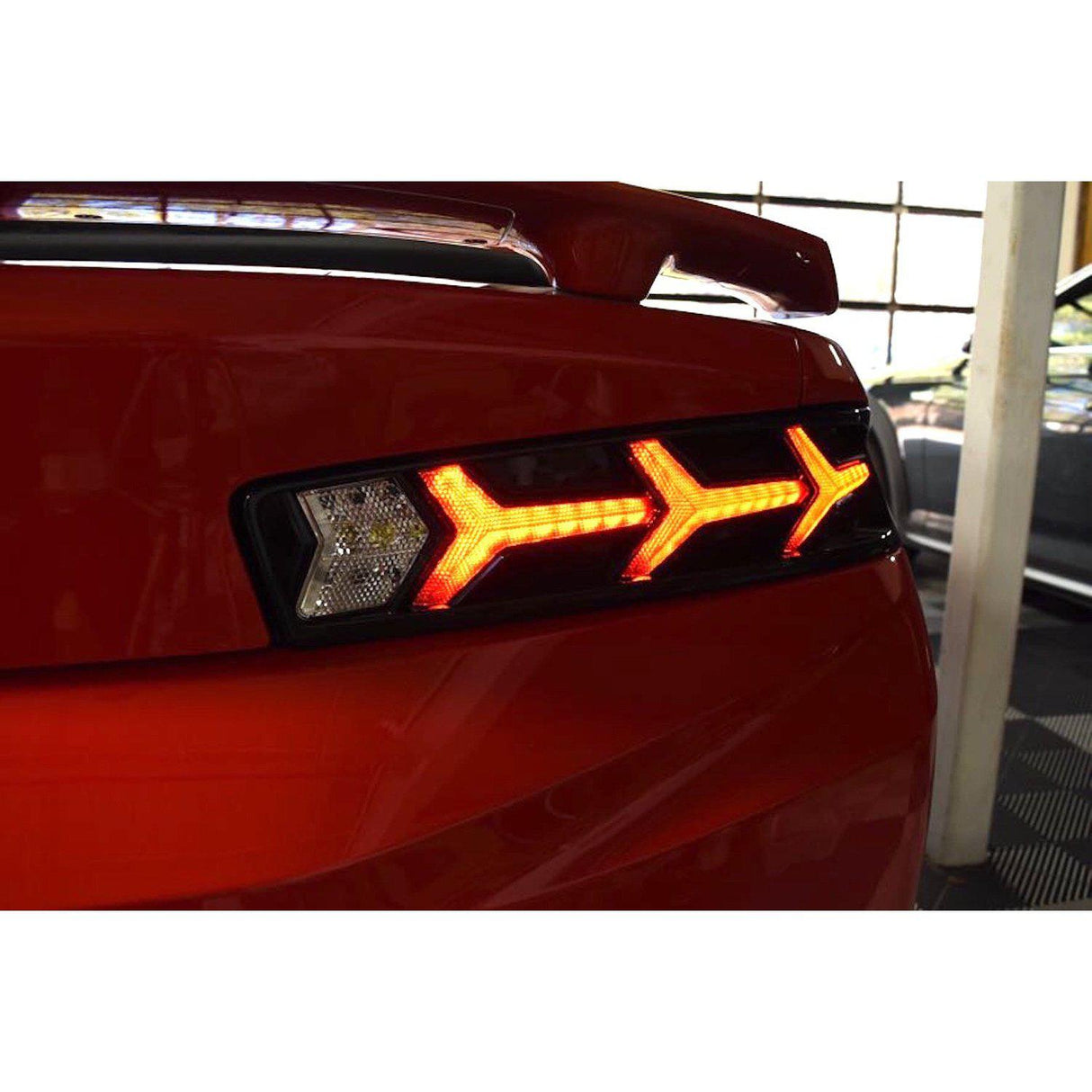 2016-2018 Chevrolet Camaro XB LED Lambo Smoked Tail Lights - View 9 | Dirty Garage