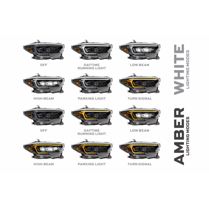 2016-2023 Tacoma XB Evo LED Headlights - View 3 | Dirty Garage