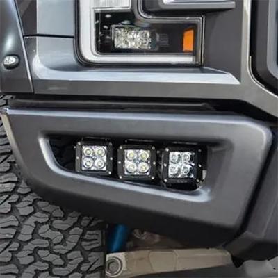 2017-2021 Raptor Fog Light Mount w/ 4-Pack LED Pods - View 3 | Dirty Garage