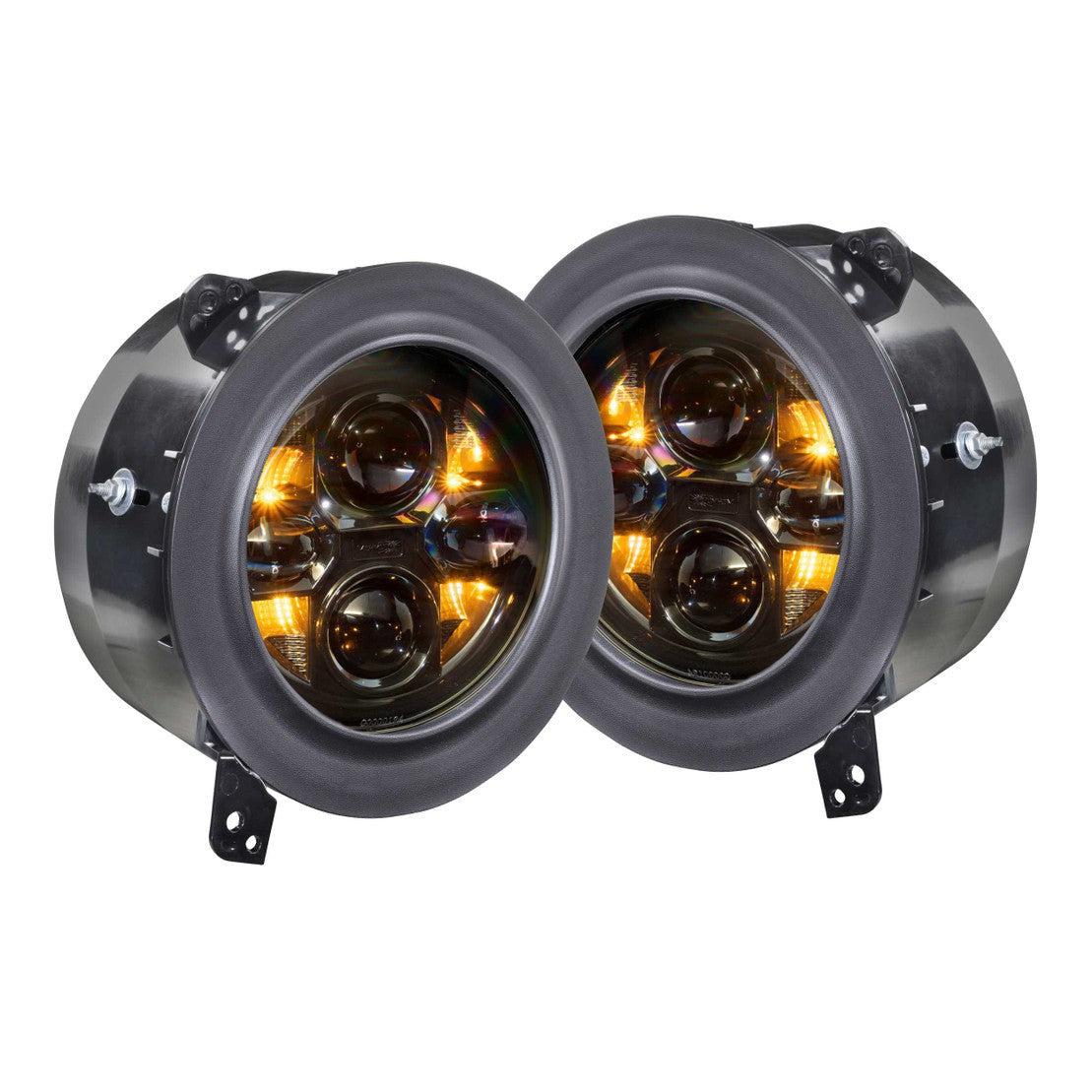 2018-2023 Ecodiesel Wrangler JL/Gladiator JT Sealed 7 Headlights - View 3 | Dirty Garage