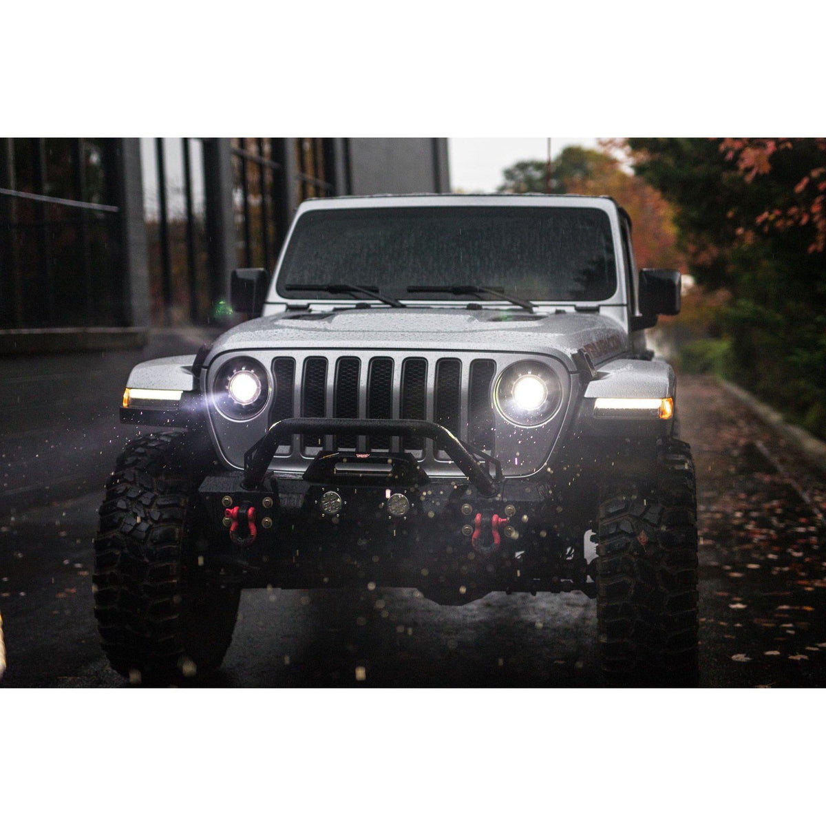 2018+ Jeep Wrangler JL 7" LED Headlight Adapters - View 10 | Dirty Garage