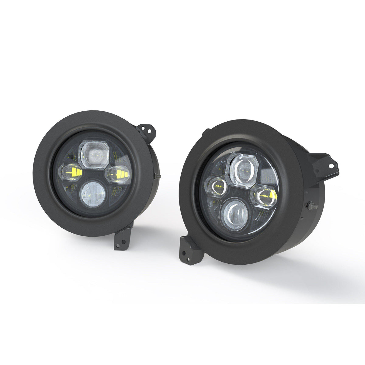 2018+ Jeep Wrangler JL 7" LED Headlight Adapters - View 4 | Dirty Garage