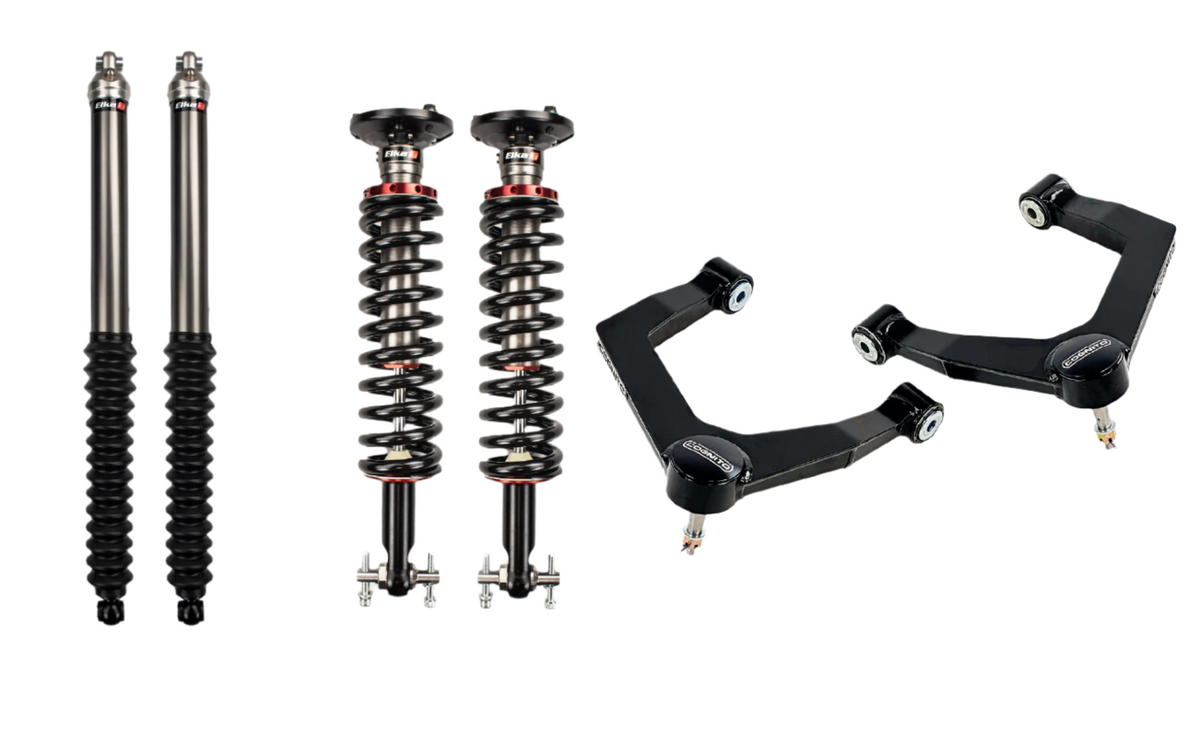 2019-2025 GM 1500 1" Performance Leveling Kit W/ Elka 2.0 Shocks Front & Rear | Dirty Garage