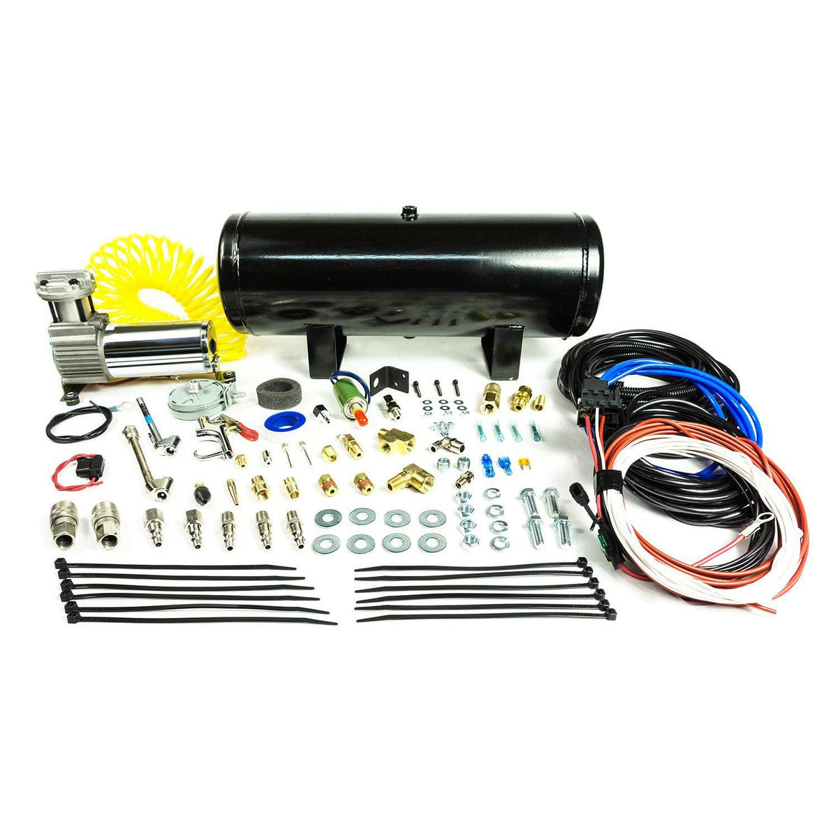 2019-2026 GM 1500 Ultimate Combo Air Springs + Wireless Controls (2nd Gen) + 2 1/2 Gal. Air Tank Kit - View 5 | Dirty Garage
