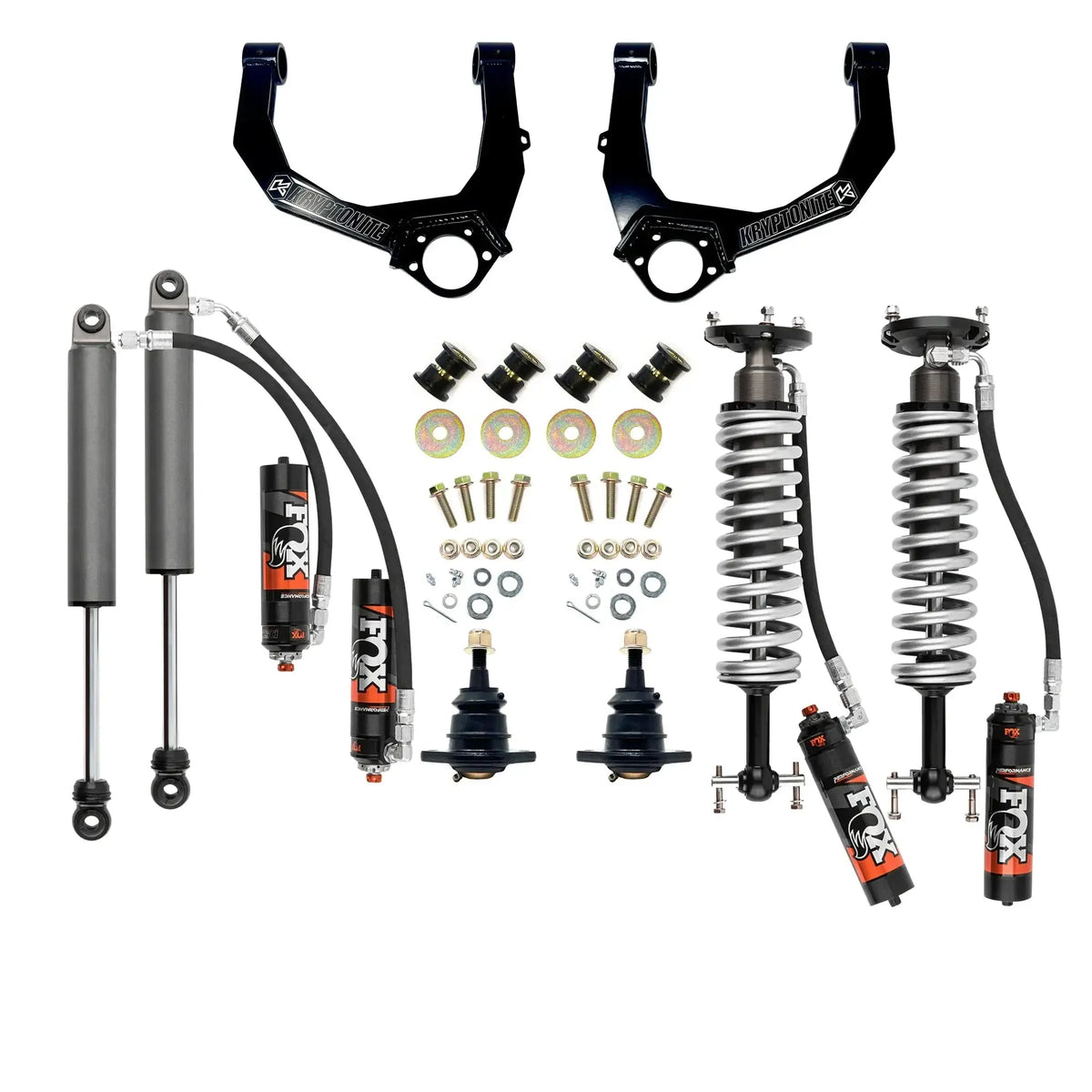 2019+ GM 1500 KRYPTONITE Stage 3 Leveling Kit W/Fox Performance Elite Shocks | Dirty Garage