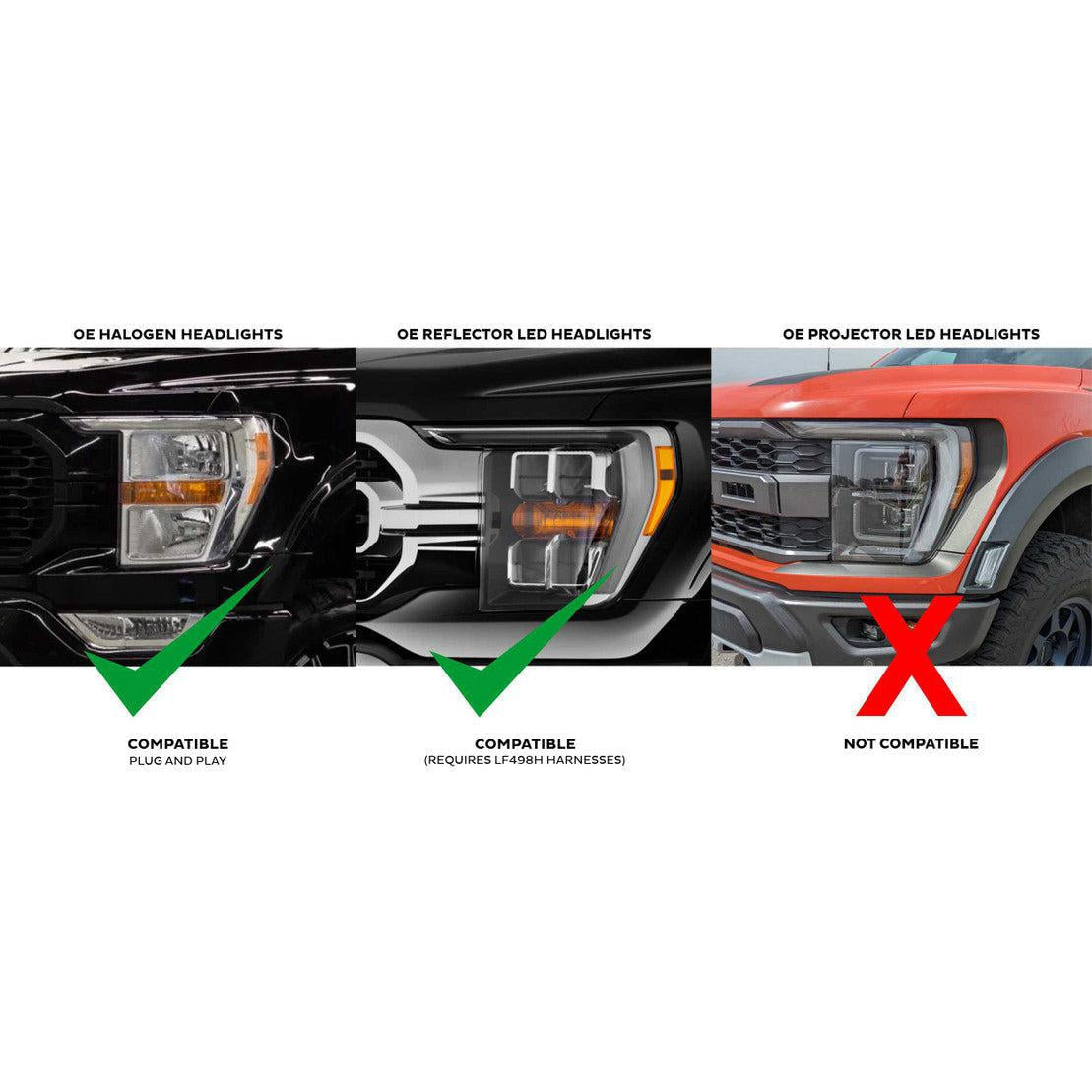2021-2023 Ford F-150 XB LED Headlights - View 6 | Dirty Garage