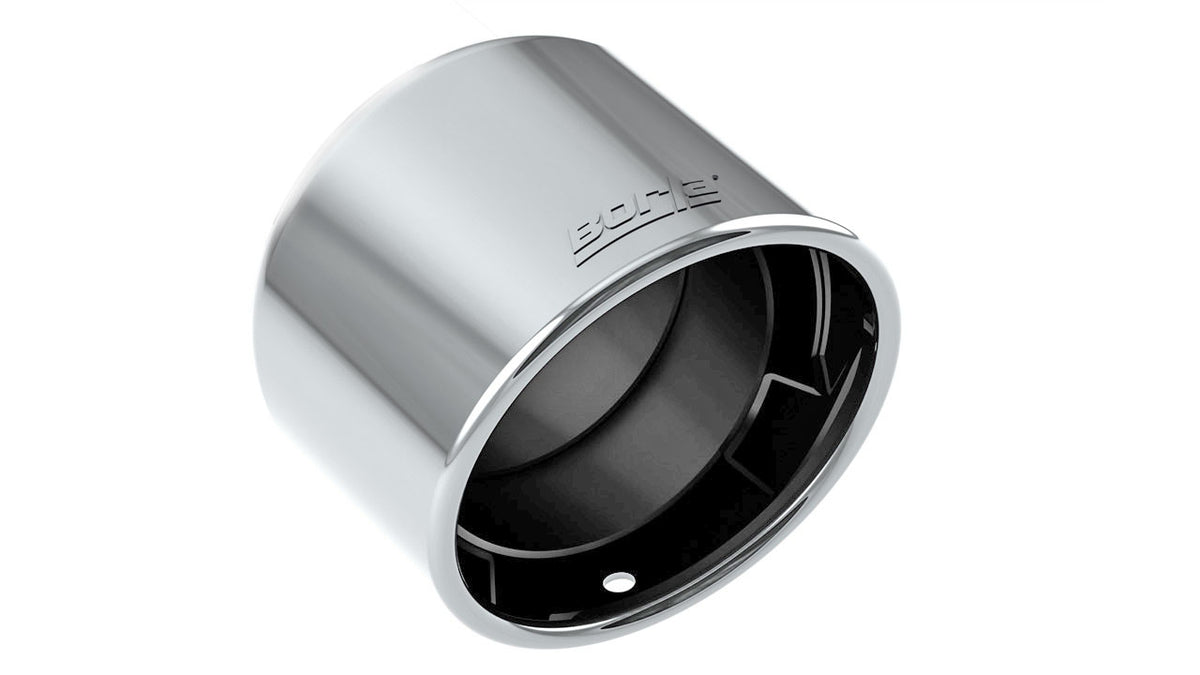 Universal 3" Inlet 4.25" Outer Diameter 4" Length Exhaust Tip - View 2 | Dirty Garage