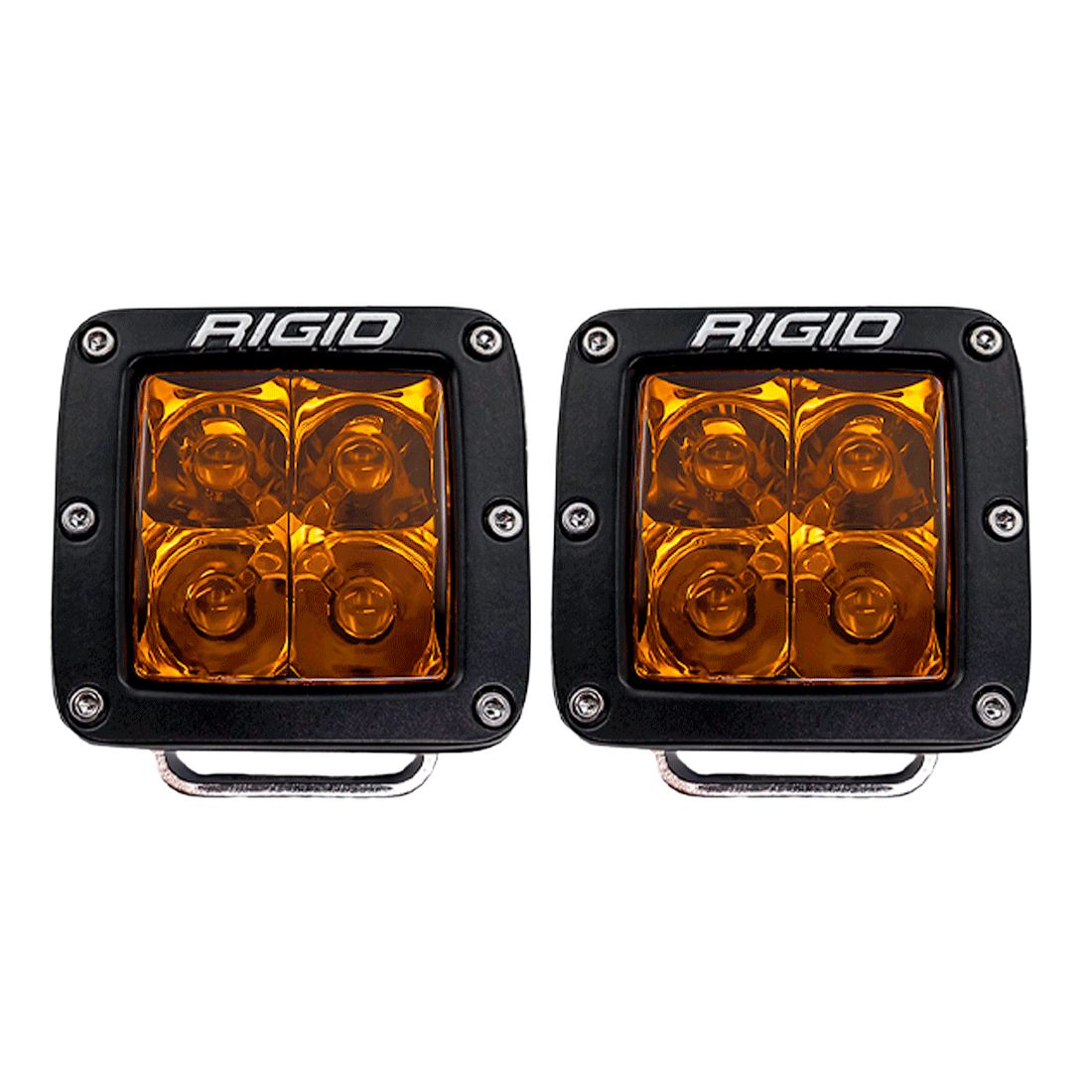Universal D-Series Amber Pro Spot Pods Pair - View 2 | Dirty Garage