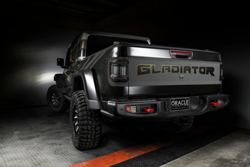 2020-2025 Gladiator JT Flush Mount LED Tail Lights Tinted Lens - View 8 | Dirty Garage