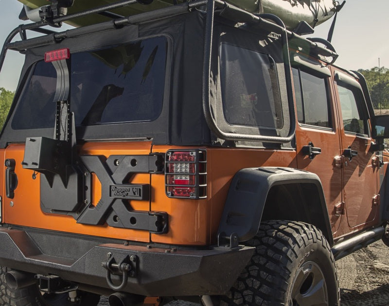 Rugged Ridge Spartacus HD Tire Carrier Kit 07-18 Jeep Wrangler - View 3 | Dirty Garage