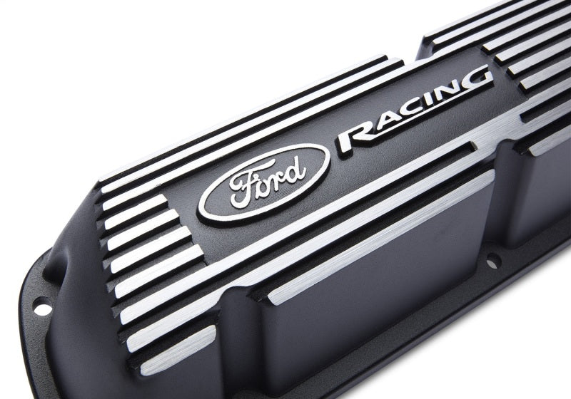 Universal Black Satin Valve Covers Racing EFI - View 4 | Dirty Garage