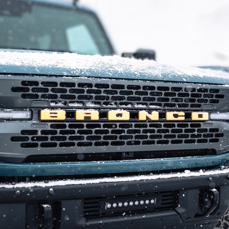Bronco 2021-2023 Luminix LED Grille Emblem - View 2 | Dirty Garage
