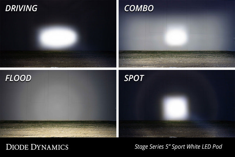 Universal SS5 Pro White Combo LED Pods - View 5 | Dirty Garage
