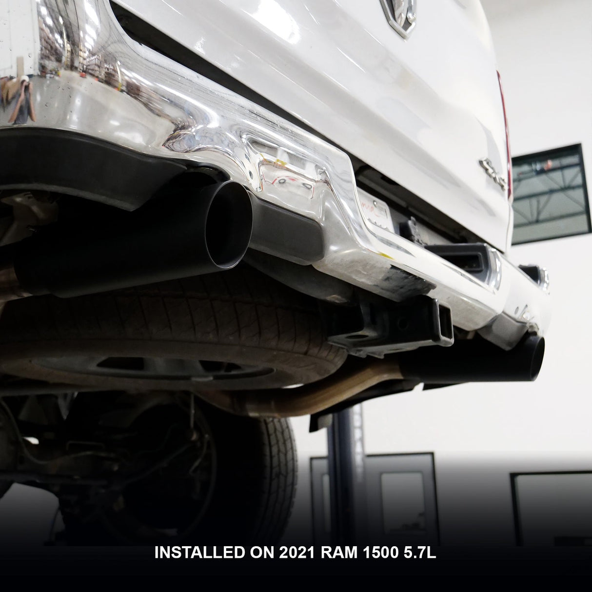 2019-2023 Ram 1500 1500 5.7L HEMI Cat Back Exhaust System Dual Exit Black - View 4 | Dirty Garage