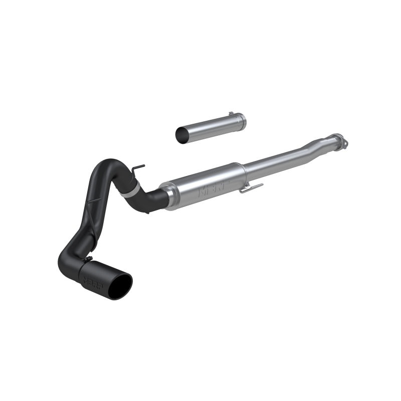 2021-2024 Superduty 4" Black-Coated AL Steel Cat-Back RACE VERSION | Dirty Garage