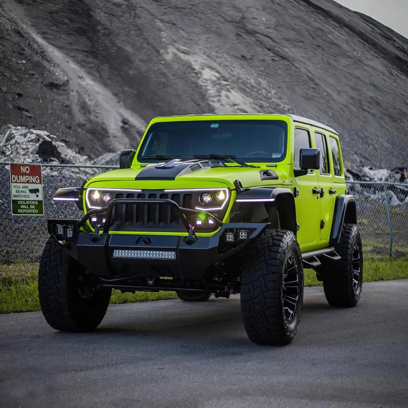 2018-2025 Wrangler JL JT VECTOR Series Full LED Grille - View 10 | Dirty Garage