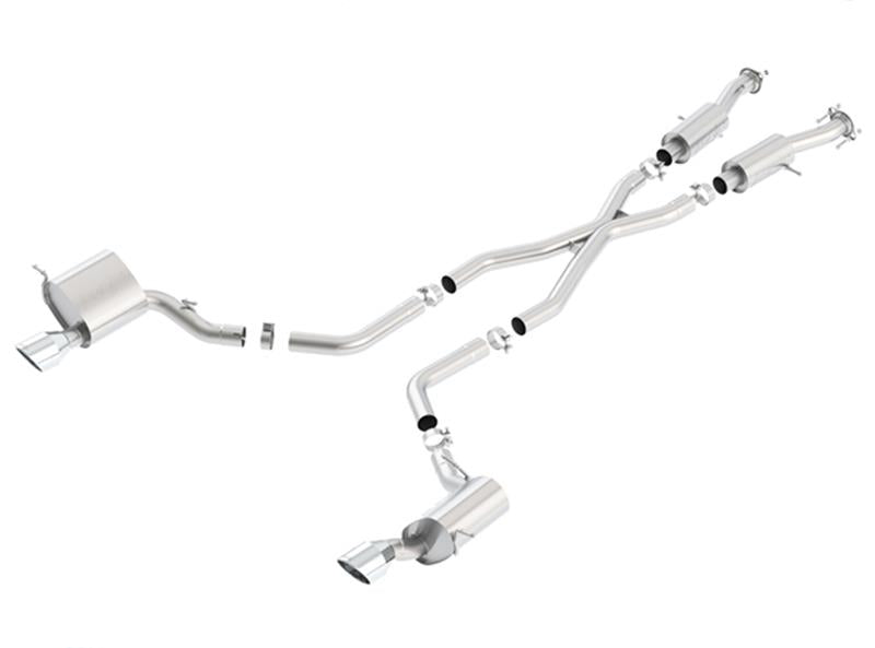 Borla 2015 Jeep Grand Cherokee SRT8 S-Type Dual Round Rolled Exit Catback Exhaust - View 2 | Dirty Garage