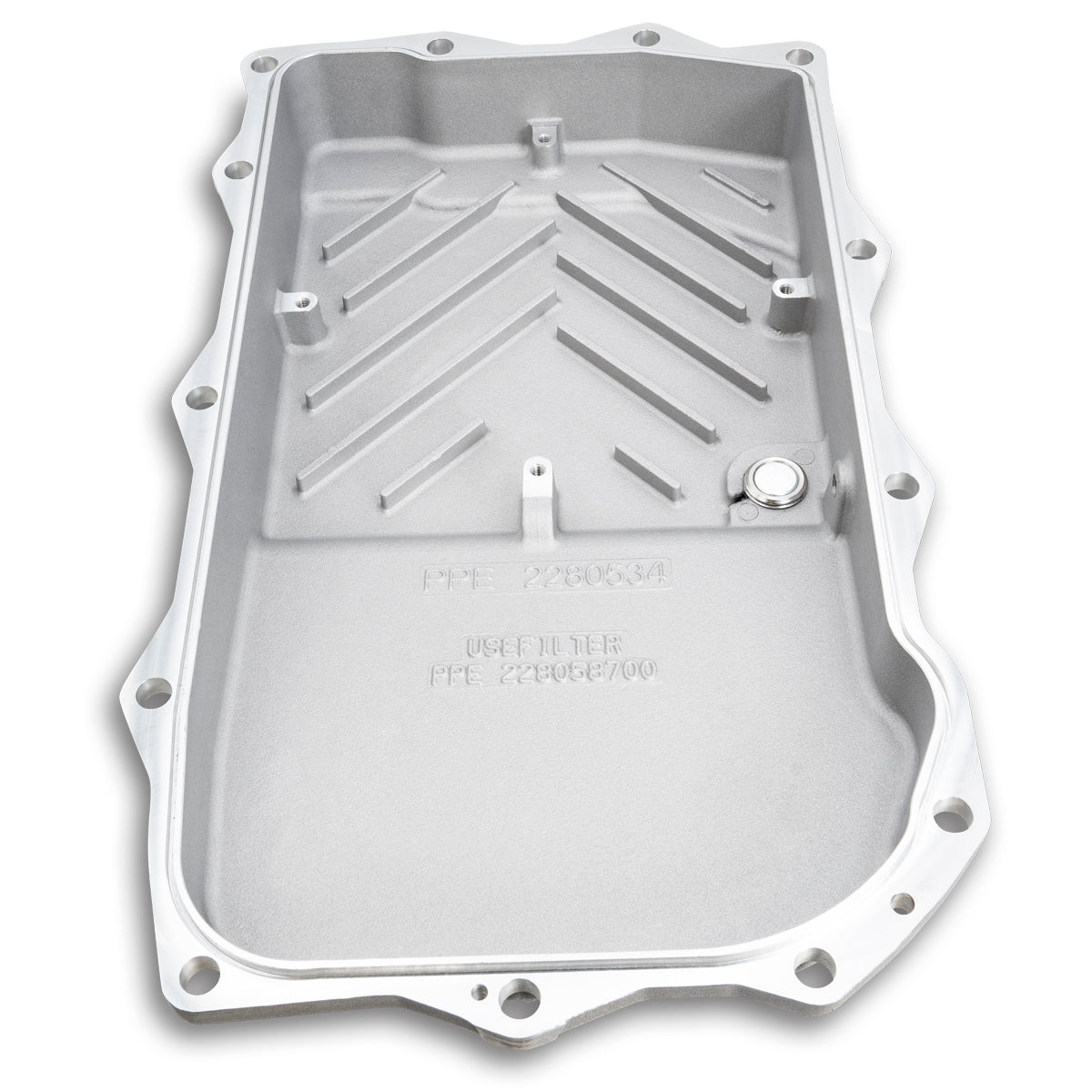 2012-2021 Grand Cherokee w/ ZF-8 Speed Heavy-Duty Cast Aluminum Transmission Pan Raw - View 15 | Dirty Garage