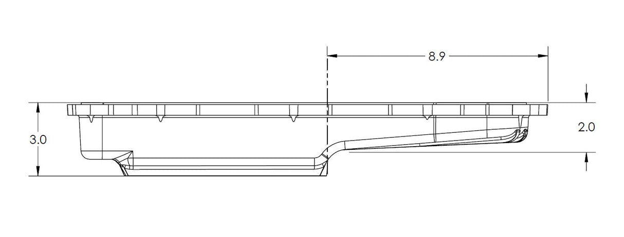 2012-2021 Grand Cherokee w/ ZF-8 Speed Heavy-Duty Cast Aluminum Transmission Pan Raw - View 19 | Dirty Garage
