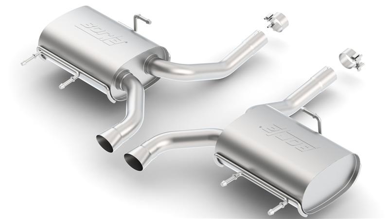 Borla 11-14 CTS Coupe V6 3.6L AT RWD/AWD Dual Ctr Rear Exit Touring Exhaust (REAR SECTION ONLY) - View 2 | Dirty Garage