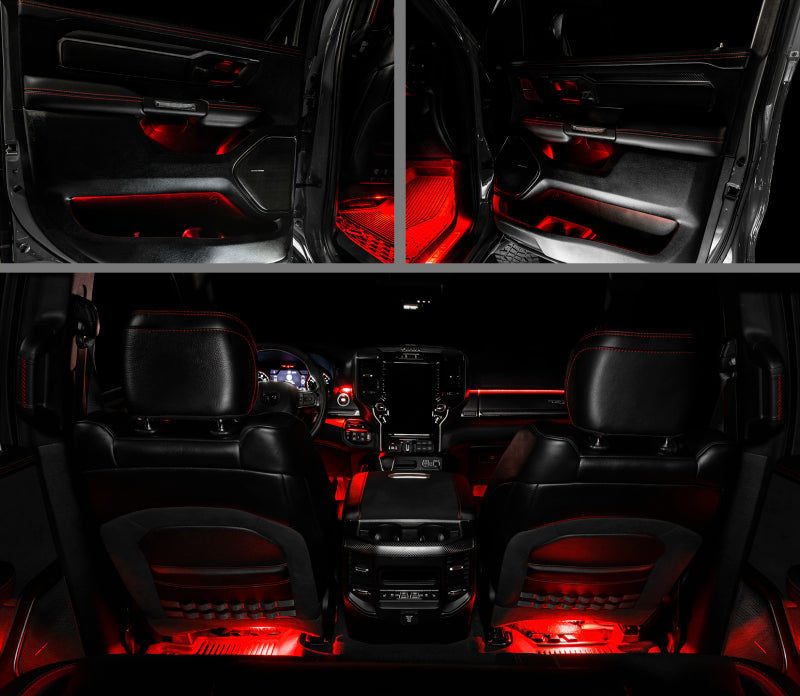 2019-2022 Ram 1500 Complete Interior Ambient Lighting ColorSHIFT RGB Conversion Kit - View 6 | Dirty Garage