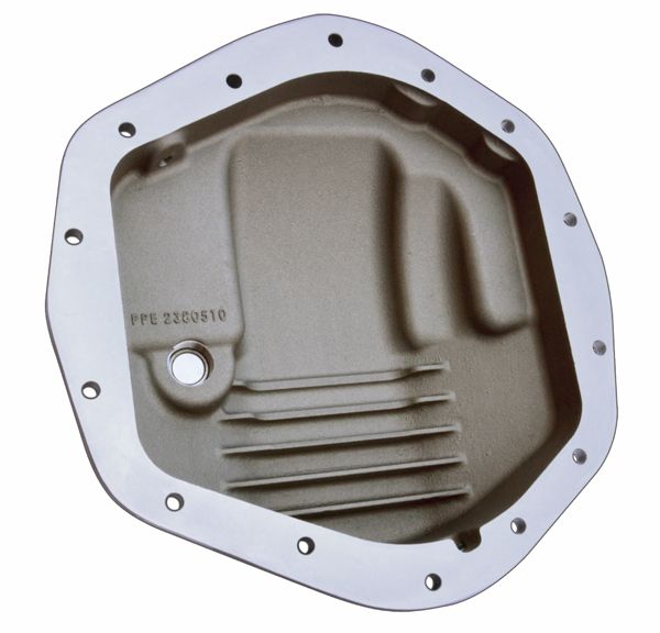 Universal Heavy Duty Cast Aluminum Rear Differential Cover 2500/3500 HD Raw Silver - View 2 | Dirty Garage