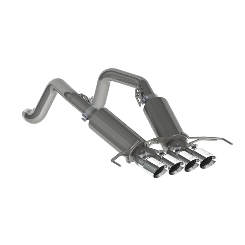 2014-2019 Corvette V8 6.2L 3" T304 Dual Cat Back 4" Quad Dual Wall Tips | Dirty Garage