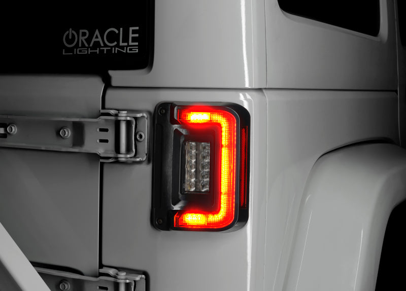 2007-2017 Wrangler JK Flush Mount LED Tail Lights Tinted - View 5 | Dirty Garage