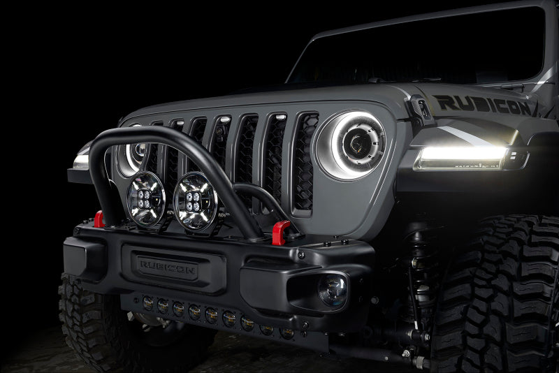 Universal Auxiliary Lights 7" Multifunction 60W LED Spotlight - View 3 | Dirty Garage