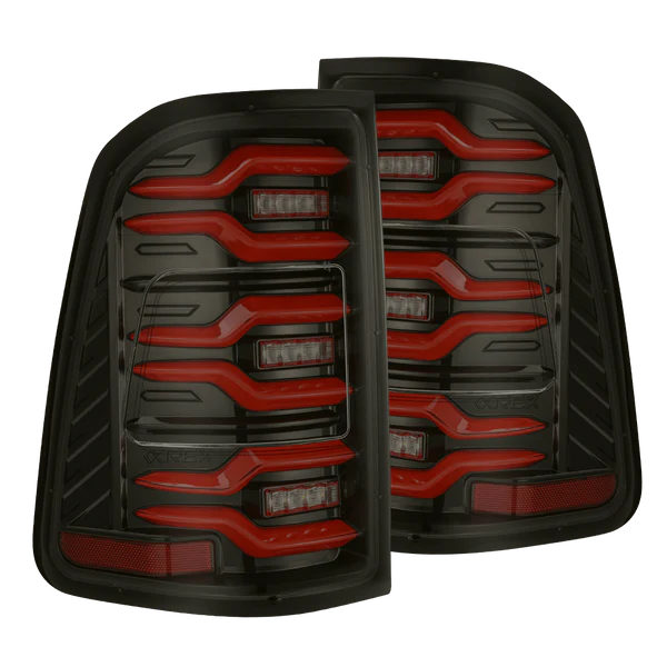 2025 Ram 1500 Luxx-Series LED Black Red Tail Lights | Dirty Garage