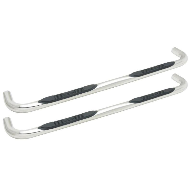2002-2009 Ram 1500/HD Quad Cab E-Series 3" Round Polished Nerf Step Bars | Dirty Garage