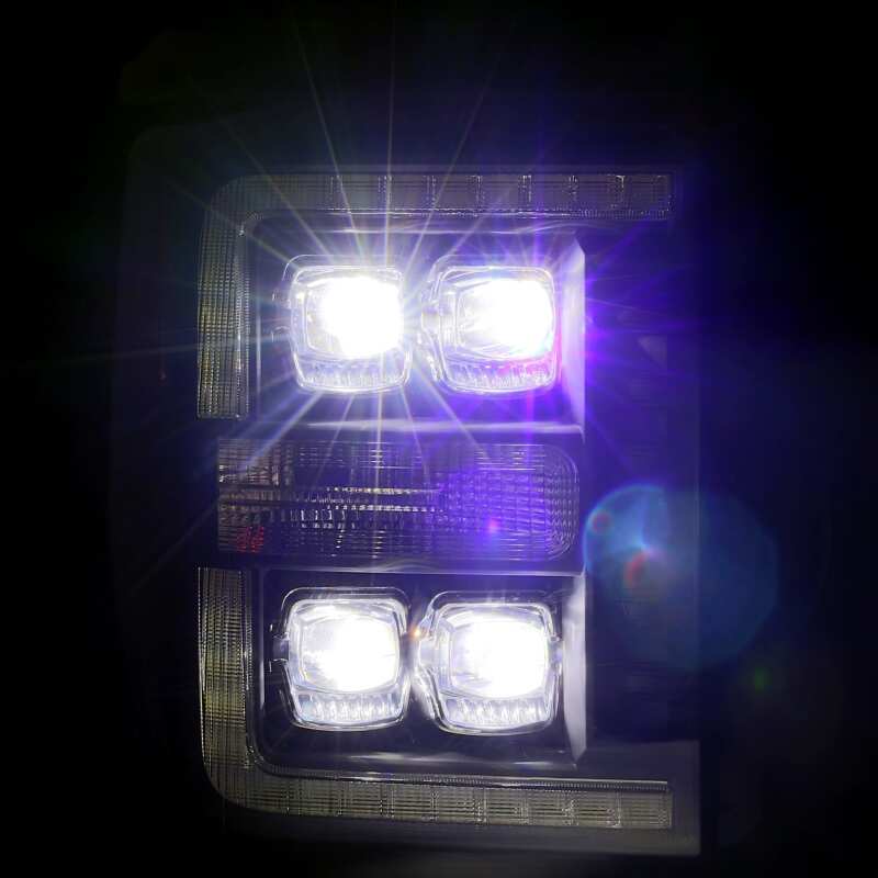 2011-2016 Super Duty Nova-Series LED Projector Chrome Headlights - View 3 | Dirty Garage