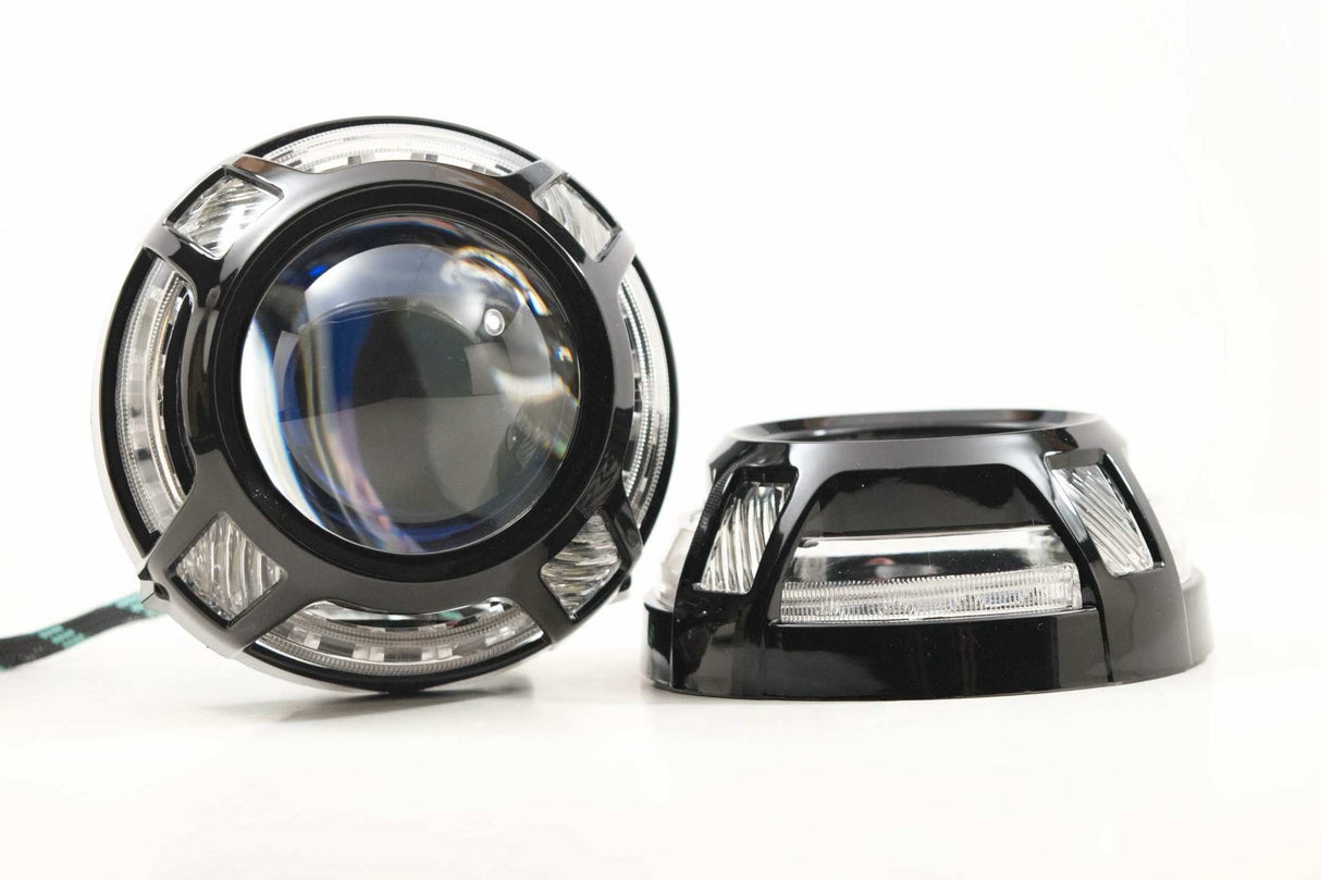 Panamera 2.0 Projector Shroud with White Amber Switchback LED | Dirty Garage