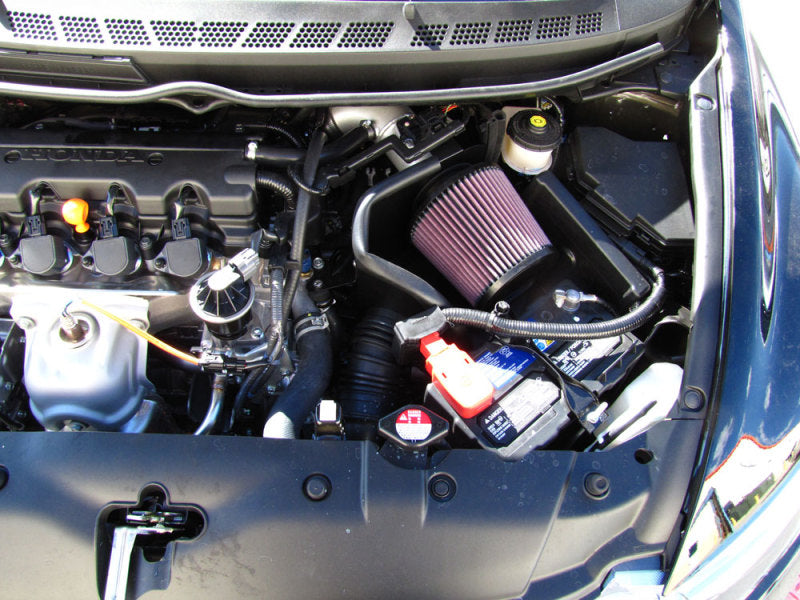 2006-2009 Civic 1.8L Silver Typhoon Short Ram Intake - View 4 | Dirty Garage