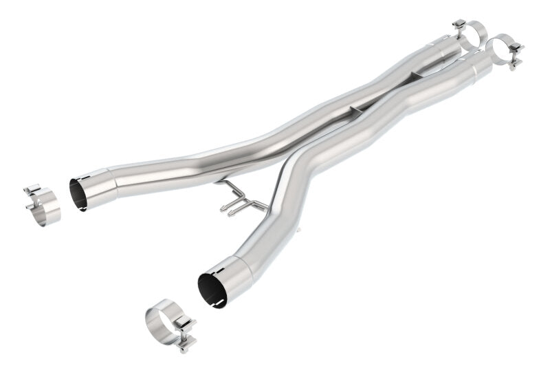 Borla 2014 Chevy Corvette Stingray X-Pipes (Smog Legal Cut and Clamp) - View 2 | Dirty Garage