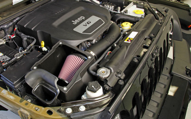 2012-2018 Wrangler 3.6L V6 Performance Intake Kit w/Snorkel - View 2 | Dirty Garage