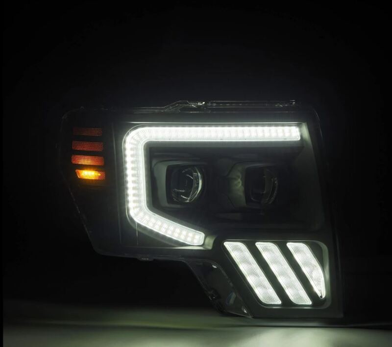 2009-2014 F-150 Pro-Series Projector Black Headlights Active Light Sequential Signal - View 2 | Dirty Garage