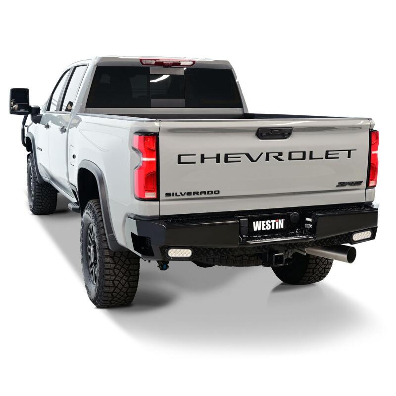2019-2026 GM 1500 HDX Bandit Black Rear Bumper - View 3 | Dirty Garage