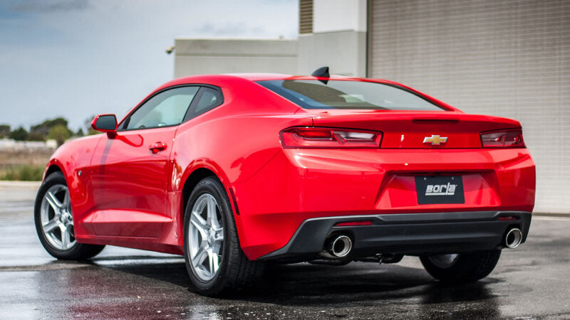 Borla 16-17 Chevy Camaro 3.6L V6 Single Split Rear Exit ATAK Axle-Back Exhaust - View 4 | Dirty Garage