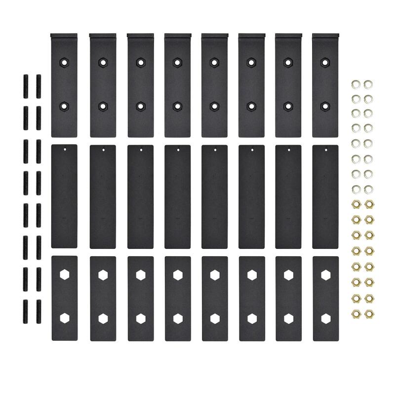 Universal 75" Black Grate Steps Running Boards - View 7 | Dirty Garage