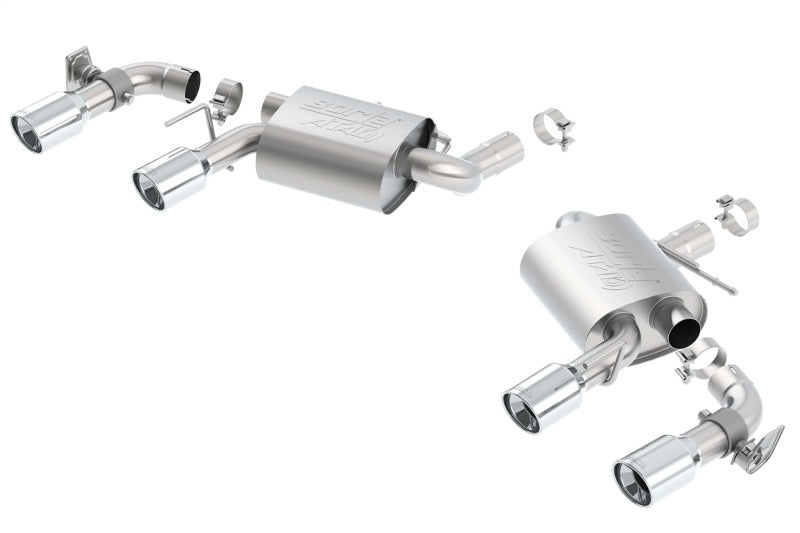 Borla 16 Chevy Camaro SS 6.2L w/ Dual NPP Atak Quad RD RL Tips Dual Exit Rear Section Exhaust | Dirty Garage
