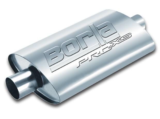 Borla Universal Center/Dual Oval 3in In / 2.5in Out 19in x 4in x 9.5in Notched PRO-XS Muffler | Dirty Garage