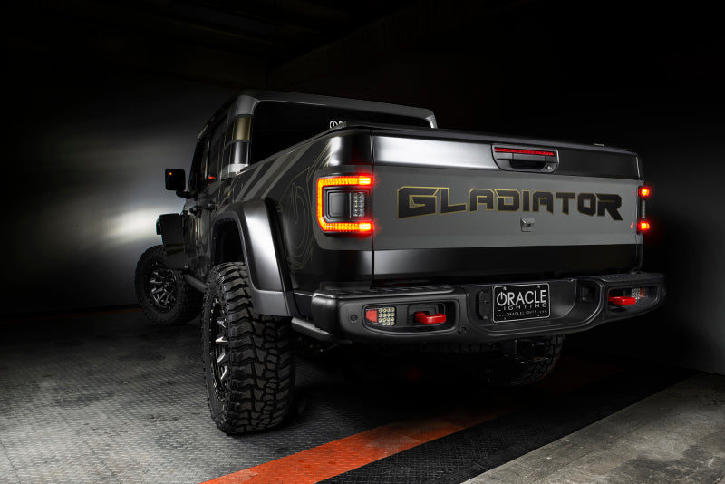 2020-2025 Gladiator JT Flush Mount LED Tail Lights Tinted Lens - View 9 | Dirty Garage